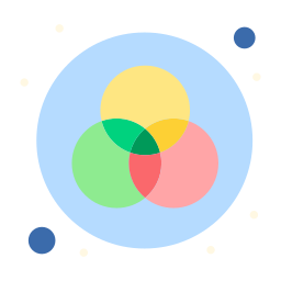 schéma de couleur Icône