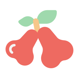 mela rosa icona