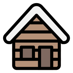 casa de madeira Ícone
