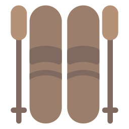 Ski equipment icon