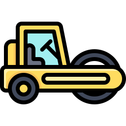 Roller tractor icon