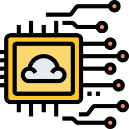 Cloud processing icon