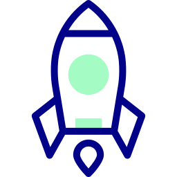 Rocket ship icon