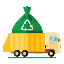 Garbage truck icon