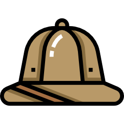 sombrero de explorador icono