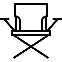 Camp chair icon