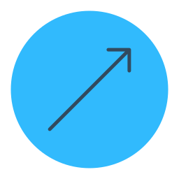 Up right arrow icon