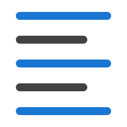 linksbündig icon