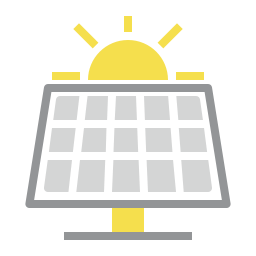 paneles solares icono