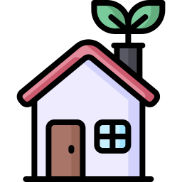 Eco house icon