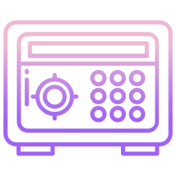 cassetta di sicurezza icona
