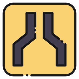 Narrow road icon