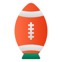 Rugby ball icon