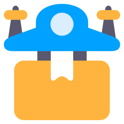 Drone delivery icon