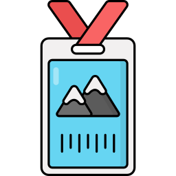 pasaje de ski icono