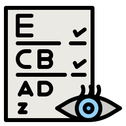 Optical exam icon