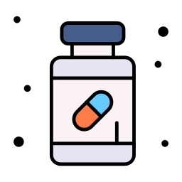 botella de medicación icono