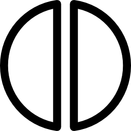 semicerchio icona