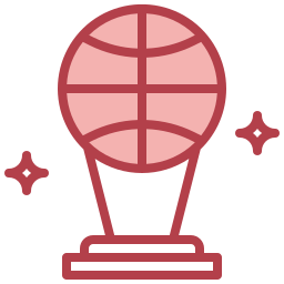 Basketball trophy icon