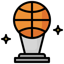 trofeo de baloncesto icono