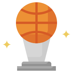 Basketball trophy icon