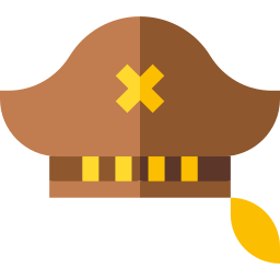 piracki kapelusz ikona