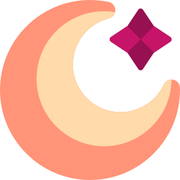 Crescent moon icon