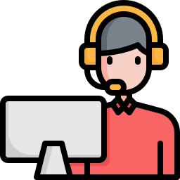 Call center agent icon