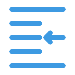 左インデント icon