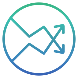 Line chart icon