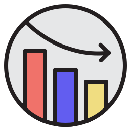 gráfico de barras Ícone