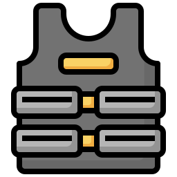 Bullet proof vest icon