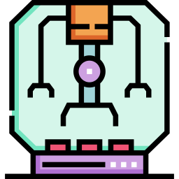 mano robótica icono