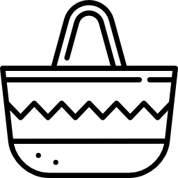 Beach bag icon