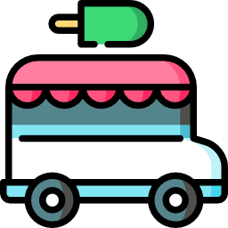 furgoneta de helados icono