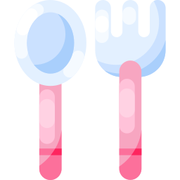 Baby cutlery icon