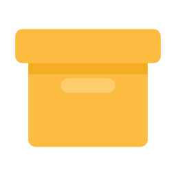 caja de almacenaje icono