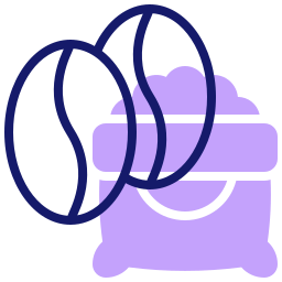 Coffee bean icon