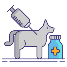 vaccinazione animale icona