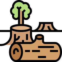 deforestación icono