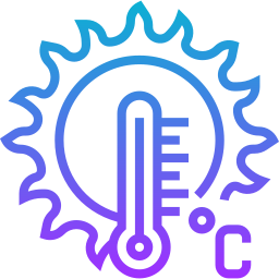 High temperature icon