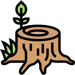 Tree stump icon