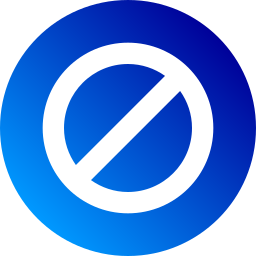 señal prohibida icono
