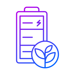 batteria ecologica icona