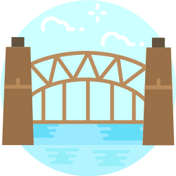 puente de harbour en sidney icono
