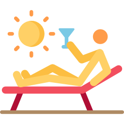 Sunbathing icon