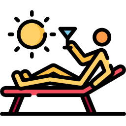 Sunbathing icon