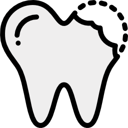 Broken tooth icon