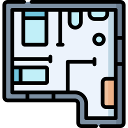 plan de la maison Icône
