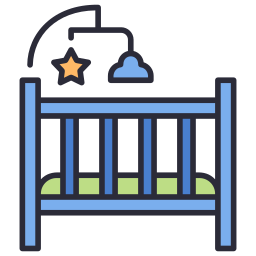 Crib toy icon